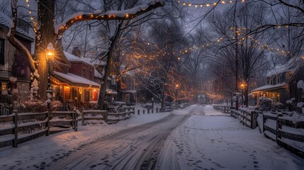 Sparkling Light in the Village