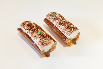 Tiramisu Mille Feuille, French dessert, Waikiki, Honolulu, Oahu, Hawaii. VAVIN DESSERT BAR	