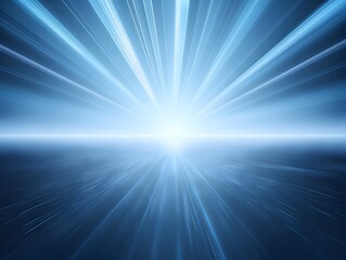 Fototapeta premium Brilliant Blue Rays of Illuminated Abstract Background for Presentation or Design