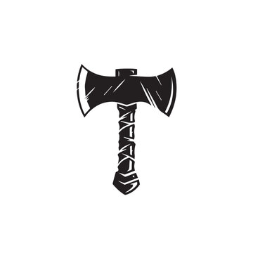 recommend clip art: Axe in cartoon, doodle style . Image for t-shirt, web, mobile apps and ui. Isolated 2d vector illustration in logo, icon, sketch style, Eps 10, black and white. AI Generative