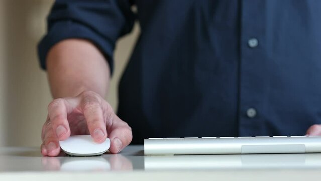 DevOps concept, software development, IT operations, agile programming, Concept with dev ops icon on computer screen and project manager, coder or sysadmin typing on keyboard, high software quality