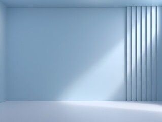 Elegant Light Blue Wall Background for Presentation or Display
