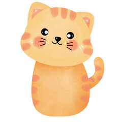 Cute cat cartoon.