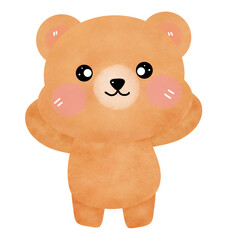 Teddy bear watercolor.
