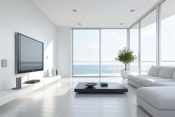 Fototapeta premium Modern Minimalist Living Space