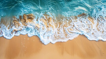 Naklejka premium water on the beach