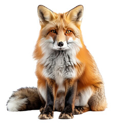 Fototapeta premium Cute wolf isolated on transparent background