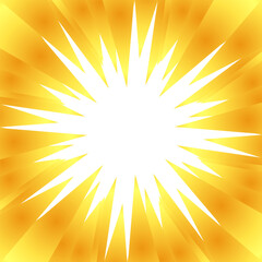 Fototapeta premium 金色風のグラデーションの集中線の素材