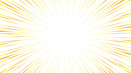 Obraz premium 金色風のグラデーションの集中線の素材