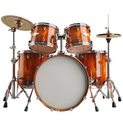Drum kit isolated on a transparent background