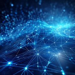 Fototapeta premium Digital background perfect for tech processes, neural networks, artificial intelligence, data processing, 