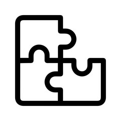Puzzle Icon Vector Symbol Design Illustration