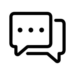 Chat Icon Vector Symbol Design Illustration