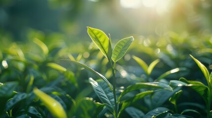 Obraz premium Sunshine in the Tea Garden