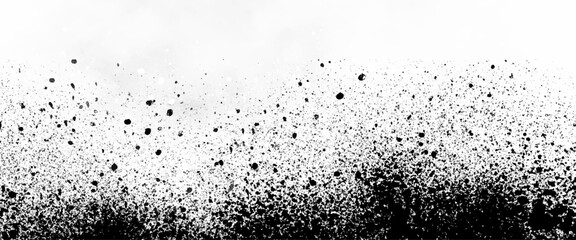 Vector abstract black on white grunge splatter background design