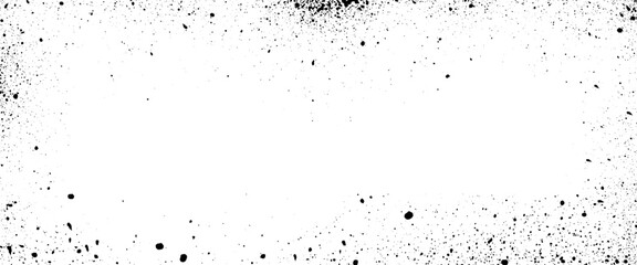 Vector abstract black on white grunge splatter background design