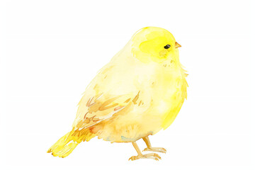 Watercolor Yellow Bird
