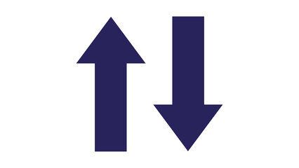 Arrow up down icon design illustration