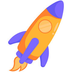 Toy Rocket Childrens Day Element Illustration