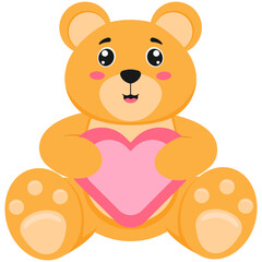 Fototapeta premium Teddy Bear Childrens Day Element Illustration