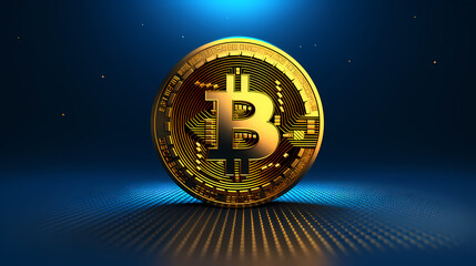 Bitcoin 3D illustration
