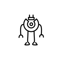 Robotic Line Icon