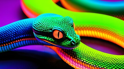Fototapeta premium colorful snake 
