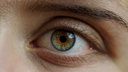 Obraz premium human eye slowly opening