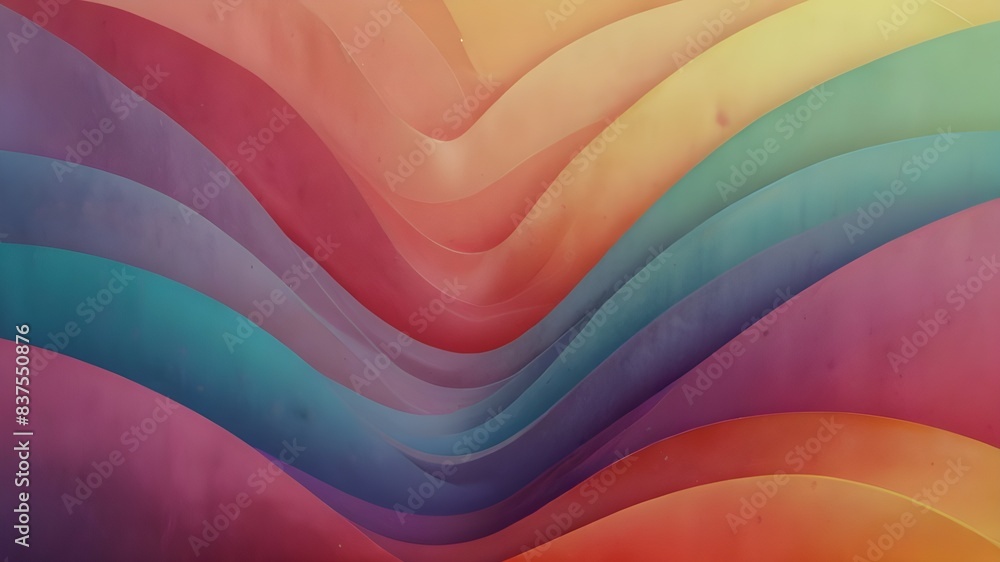 Poster abstract background design, soft and beautiful pastel colorful gradations generative ai