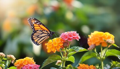 Obraz premium butterfly on flower wildlife, spring, colorful, beautiful, black, yellow, fauna, wing, closeup, fly, flowers, leaf