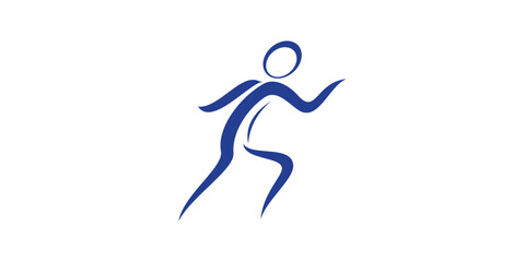 logo design for runners, sports, healthy, fast. logo design template, icon, vector, symbol, creative, idea.