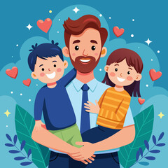 happy father's day illustration

