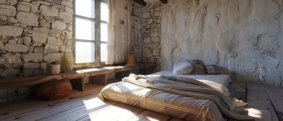 Architectural bedroom Medieval Fortress