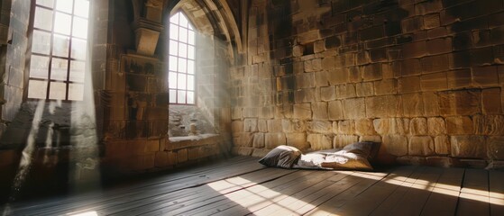 Architectural bedroom Medieval Fortress