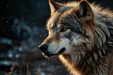 Obraz premium A close up of a fox. the sharp eyes are very well brought out.