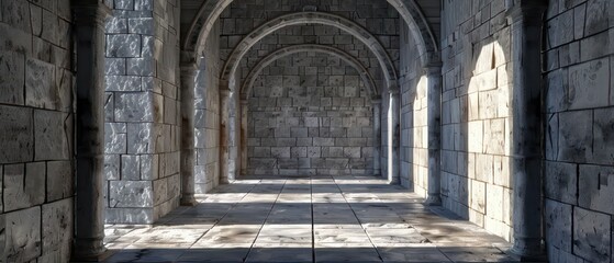 Fototapeta premium Architectural gate in a Medieval Fortress