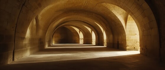Fototapeta premium Architectural prison caves in Medieval Fortress