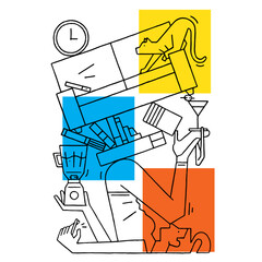 abstract art color illustration draw