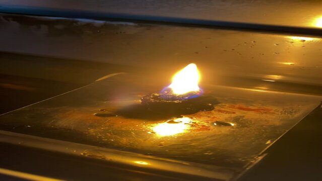Flames under candlelight for worshiping sacred objects according to beliefs and culture in each country Region or religion, Flames under candlelight for worshiping gods, burning candle on background