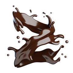 Chocolate Splash 3D Realistic
