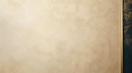 Obraz premium Warm textured beige paper occupies most of the frame with a dark textured edge on the right, offering a natural surface for historical or rustic announcement copy.