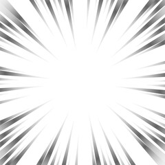 Obraz premium 灰色のグラデーションの集中線