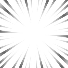 Fototapeta premium 灰色のグラデーションの集中線