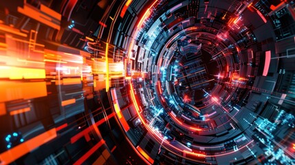 Obraz premium Abstract modern technology background
