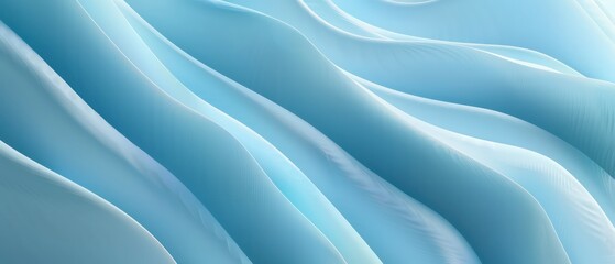 Fototapeta premium light blue moving smoothed lines with abstract futuristic glowing effect