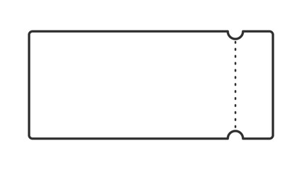チケット風モノクロ線画