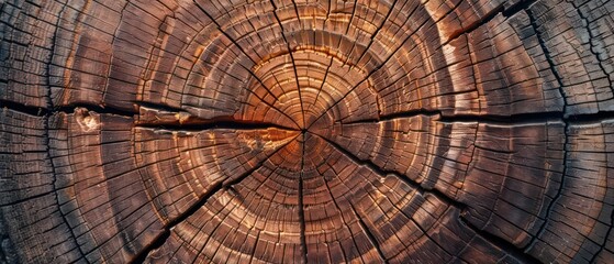 Fototapeta premium Old oak with a beautiful wooden texture