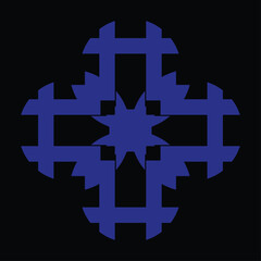 Obraz premium ceramic or tile designs with blue and black background