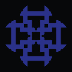 ceramic or tile designs with blue and black background