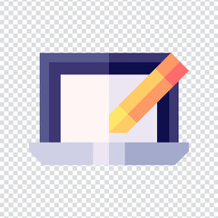 Copywriting icon vector design. flat vector illustration. Pixel perfect 64 x 64. Vector illustration simple symbol in eps 10